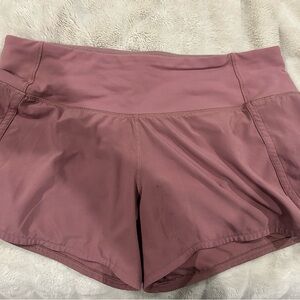 Lululemon Athletica Dusty Rose Athletic Shorts. Size 6